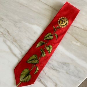 Mens Fornasetti Gira sole 100% silk tie